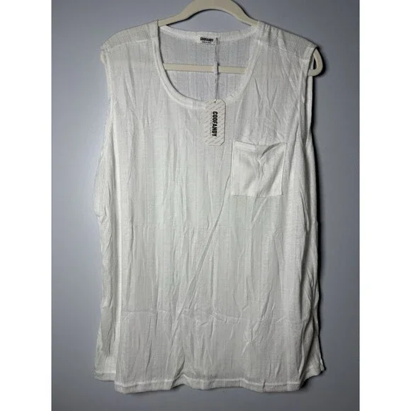 Coofandy Men’s Workout Tanks - 3 Pack Black White Red Size Large NEW - Picture 3 of 16